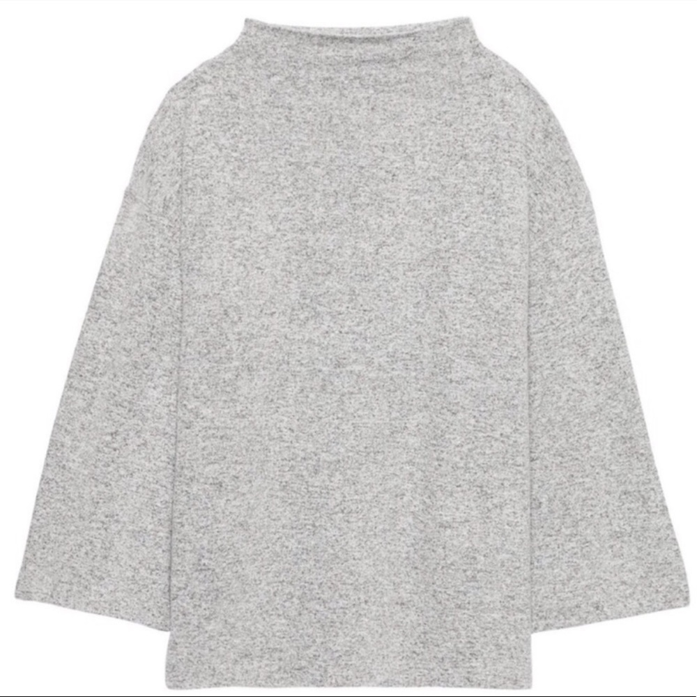 Banana Republic Brushed Mock Neck Top Sz M GUC